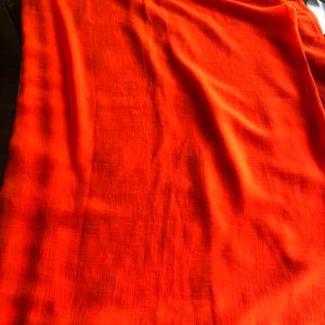 Orange Embroided Saree(Women’s)