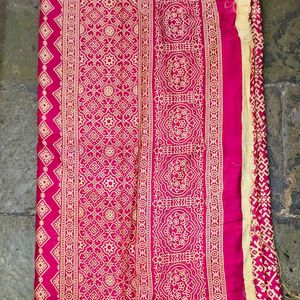 Khadi Silk Designer Ajarakh Printed Saree