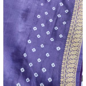 Purple  Beautiful Saree