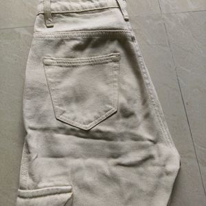 Zara Cargo Beige Jeans