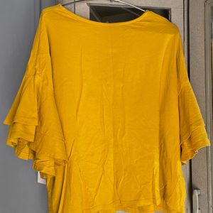 Mustard Bell Sleeves Top