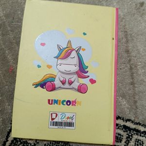 Cute Unicorn Ruled Dairy