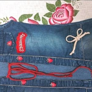 Girl's Denim Top Shrug with Stylish Design