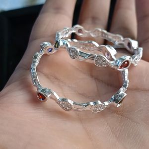 Exclusive Silver Bangle In Small Size (002)