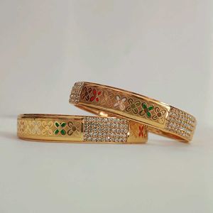 2x4 Size Best Quality Golden Plated 2 Pcs Karah