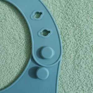 Babyhug Silicone Bib - Blue Colour