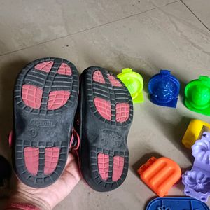 Combo Of Clay Mould And Crocs