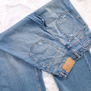 H&M Ripped Wide Leg Jeans (25-26)