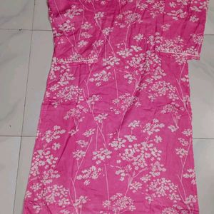 Pink Chikankari Kurti