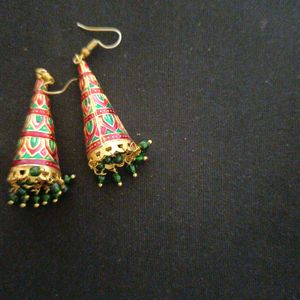 cone Shaped Metal Earrings