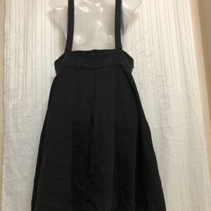 Lindy Bop Black Dungaree Dress Skirt