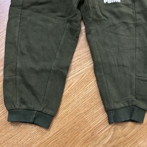 Puma Warm Joggers Kids - Olive Green