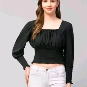 Party Wear Black Top