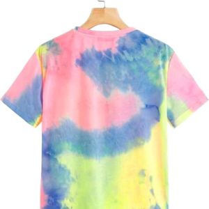 Women Tie & Dye Round Neck T-shirt