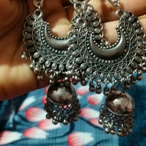 Oxidised Jhumka,