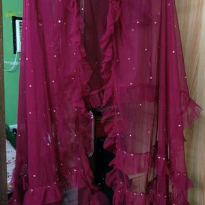 New Frill Net Dupatta