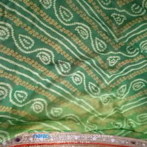 Real Mirror Work Saree With Steel