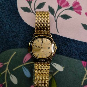 Clasico Brand New Stainless Steel Watch - Golden