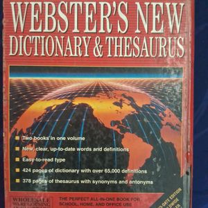 Webster New Dictionary And Thesaurus