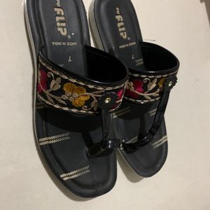 Beautiful Black Traditional Footwear