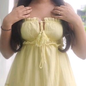 Newme Butter Yellow Dress