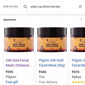 Pilgrim 24k Gold Facial Mask