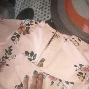 Flower Print Top For Girls