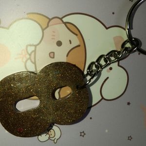 Lucky Number 8 Keychain