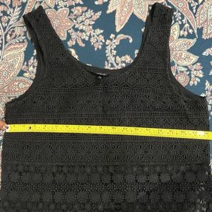 Black Cutwork Designer Top