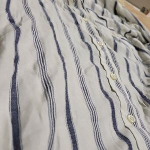 White Shirt With Blue Lines