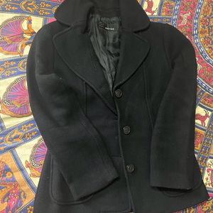 woolen blazer black color