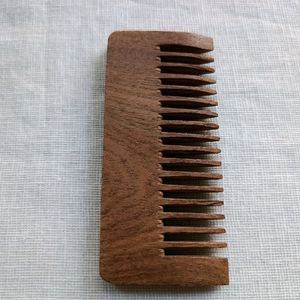 TRAVEL WOODEN COMB + MINI JUTE BAG Combo