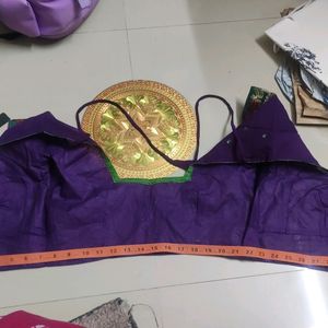 Saree with blouse size30(adjustable)..never used