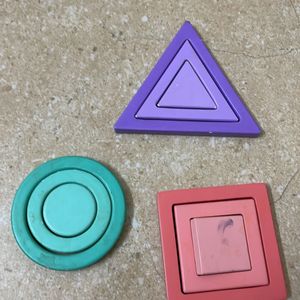 Set Of 3 Shape Toys- Montessori