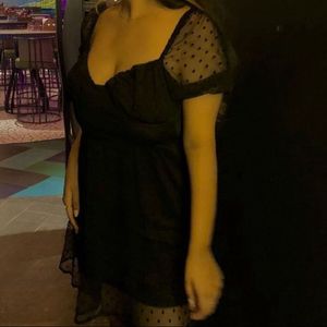 New H&m Corset Inspired Black Dress