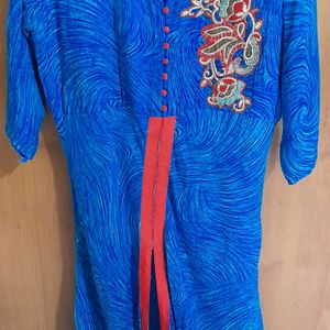 Kurti With Embroided Work