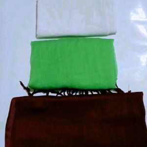 1 Winter Stole,2 Pure Cotton White & Green Dupatta