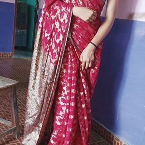 Red Banarasi Saree