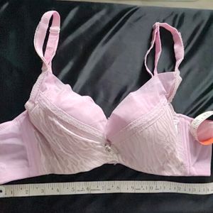 Pink Heavily Padded Bra