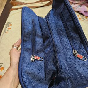 Very Spacious Shinny Multi zipper Bag Waterproof