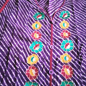 💜Purple Long Kurti For Women