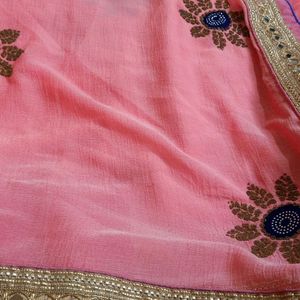 Saree With Stitched Blouse