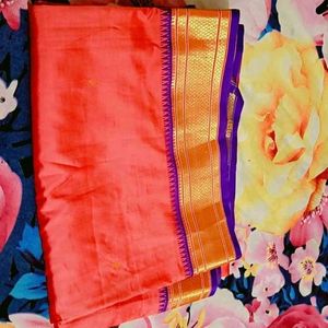 Pure Silk Saree With Stitched Blouse