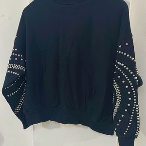 Studded Black Sweatshirt