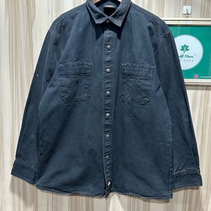 Dickies Black Denim Cotton Shirt