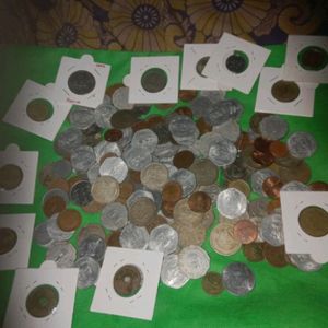 Indian Coin World Mixed Coinl Lot 100 Coi