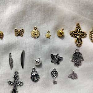 5 Gold & Silver Mix Charms (Random) No Choice