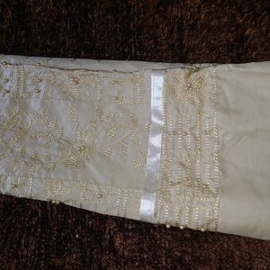 Suit Material With Pearl Dupatta