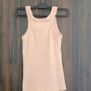 H&M LINEN BLEND TANK TOP