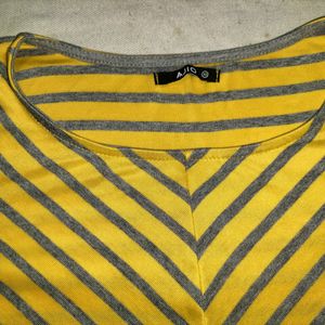 Striped Round Neck Top